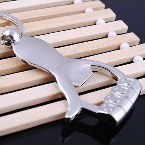 Silver Color Thumb Up Hand Keychain Key Ring Beer Bottle Opener Wedding Gift Christmas Gift