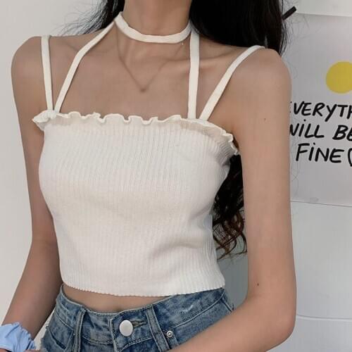 Summer Women Sexy Camisole Backless Fashion Casual Tube Top Ladies Sleeveless Cropped Tops Streetwear New