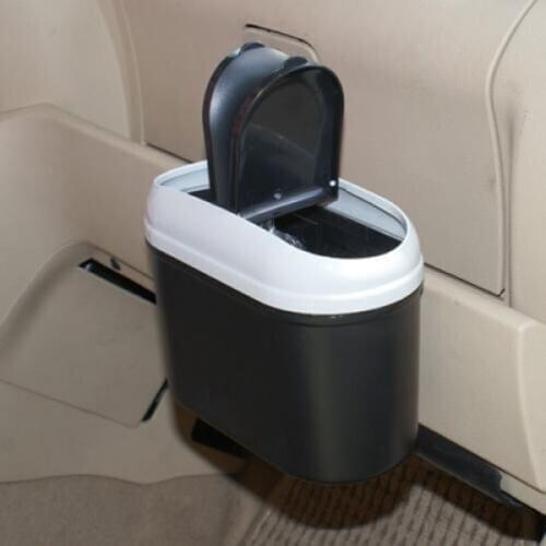 Universal Mini Auto Car Vehicle Trash Rubbish Can Garbage Dust Case Holder Box Car Interior Accessories
