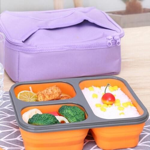 Large Capacity Lunch Box Carrying Bag With Double-layer Zipper Durable And Reusable Portable Picnic Bag Pouch For Men Women