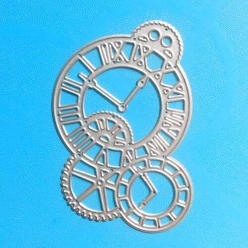 YLCD773 Clock Metal Cutting Dies For Scrapbooking Stencils DIY Album Paper Cards Decoration Embossing Folder Die Cutter Tools