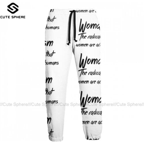 Females Supporting Sweatpants Design Cool Joggers Men Sport Polyester Casual Pants