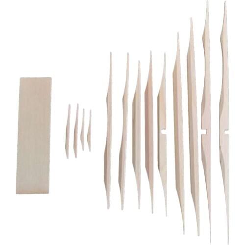 12 Pcs Spruce Bracewood Set for Acoustic Guitar Maker DIY Parts Accessory