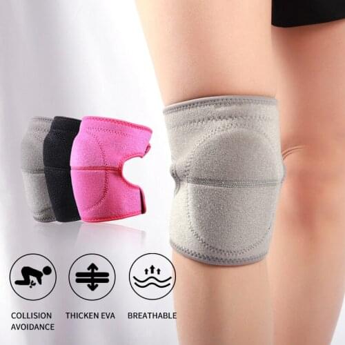 2PCS Fitness Adjustable Size Sponge Kneepad Dance Protector Kneeling Yoga Knee Protection Roller Skate Kneepad