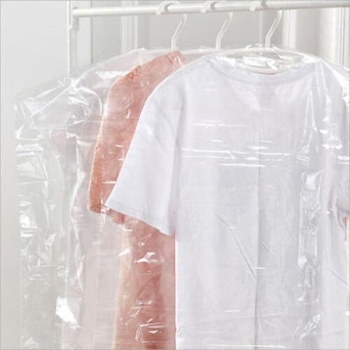 Transparent Clothing Dust Bag 20pcs Coat Clothes Garment Suit Cover Bags Dustproof Hanger Storage Protector Garment Bag Hanging