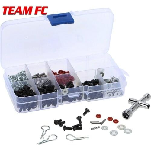 Very practical Special Repair Tool and Screws Box Set for 1/10 HSP RC Car include 270 Pcs Hexagon Wrench Free Shipping
