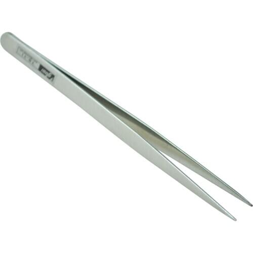 5.1" Long Silver Tone Stainless Steel Extra Fine Pointed Tweezers