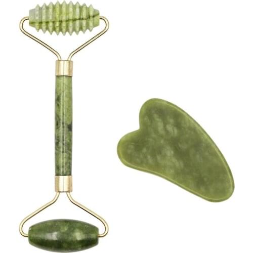 5pcs Face Massager Roller Plate Board Slimming Lifting Jade Stone Facial Massager Eye Face Neck Thin Tools Scraping Skin Board