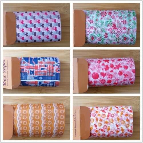50 Sheets Waxed Wrapping Paper Baking Snack Burger Sandwich Candy Wrapping Paper Nougat Nreaseproof Paper