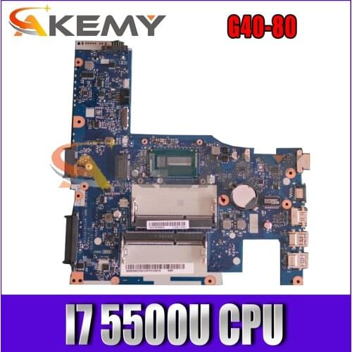 Akemy For Lenovo G40-80 Laptop Motherboard nm-a362 I7 5500U Integrated Graphics 100% Test OK Quality Assurance