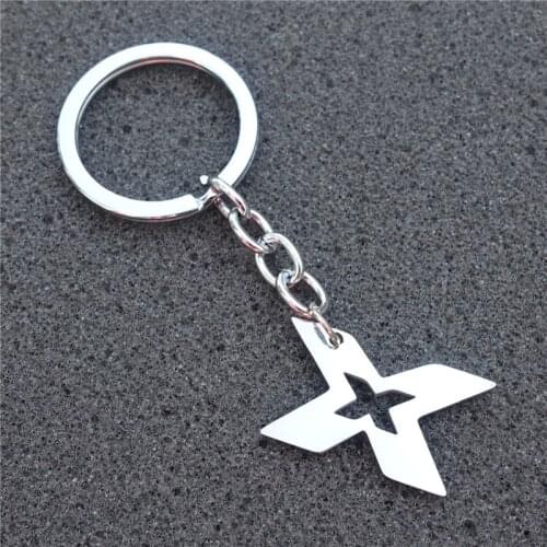 Alphabet Stainless Steel Keyring Hollow X Keychain Fashion Jewelry Male Gift