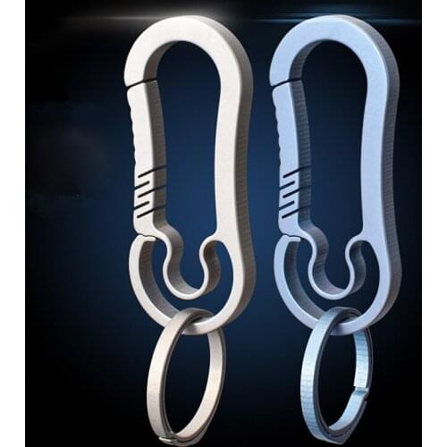 Titanium Alloy Quick Release Keychain for Camping Backpack etc