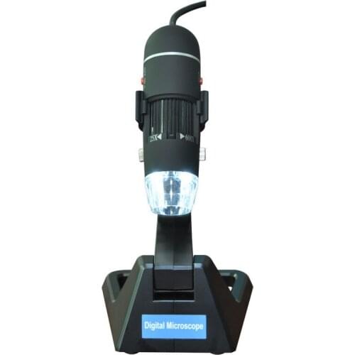 25X-600X USB Digital Microscope Zoom Endoscope Magnifier Microscopio With 8-LED Light Universal Stand True 2.0MP Video Camera