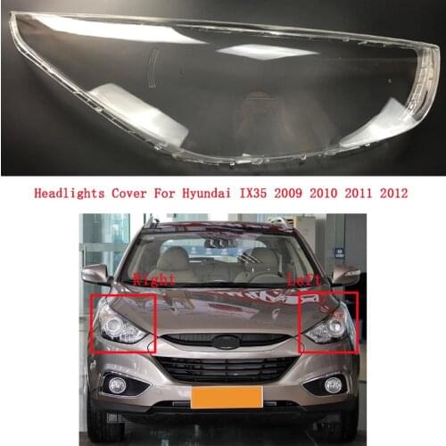 For Hyundai IX35 2009 2010 2011 2012 Car front Headlight cover New Car Front headlamps transparent lampshades lamp shell