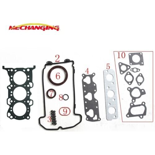 FOR SUZUKI KEI 12V and WAGON R+ K6A Full Set Engine Parts Engine Rebuild Kits Engine Gasket 11402-78838 50272200