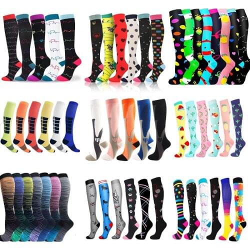 Dropship Compression Socks Wholesale Socks Men Soccer Sports Socks Outdoor Running Cycling Long Pressure Stockings Fitness Socks