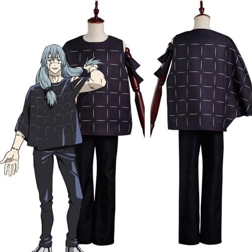 Anime Jujutsu Kaisen Mahito Cosplay Costume Short Sleeve Shirt Pants Uniform Carnival Halloween Party Outfit Custom Made
