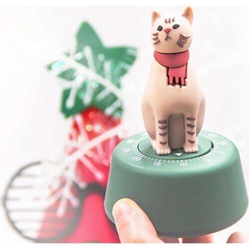 Cute Cartoon Cat Kitchen Timer Reminder Clock kitchen Tool Alarm Kitchen Things Reminder Cat Cooking Time Manager Stopwatch
