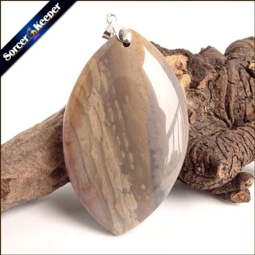 Fashion Water Drop Natural Picasso Jaspers Pendant Beads Diy Semiprecious Gem Stone Jewelry Necklace Jewelry Making ZS707