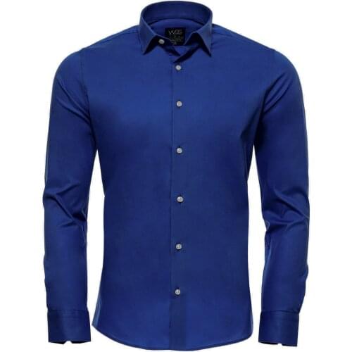 Indigo Blue Slim Fit Mens Shirt Wessi