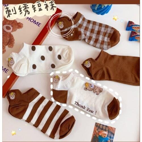 2021 New Cartoon Animal Women Socks Cute Bear Girls Socks Funny Animal Party Women Socks Cotton Female Socks