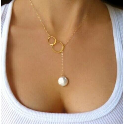 Freshwater Pearl Lariat Necklace The Perfect Pearl Wedding Necklace
