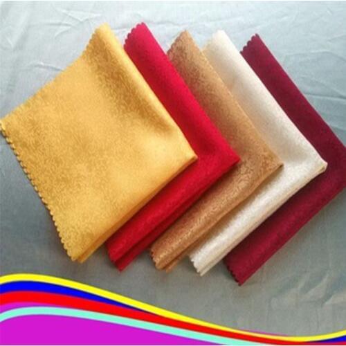 BALLE Solid Polyester Cloth Napkin for Wedding Party Restaurant Dinner Washable Easy Care