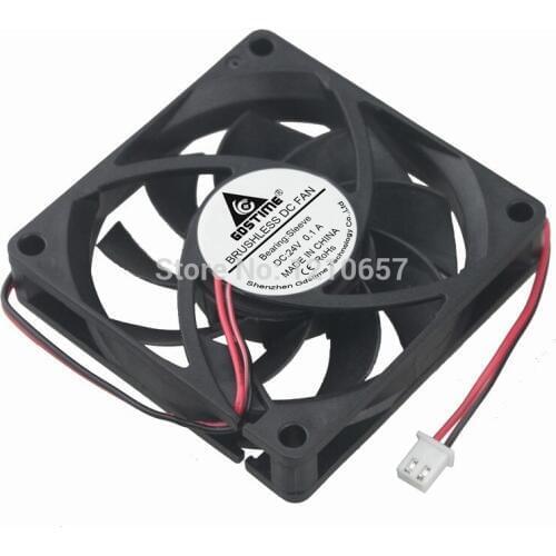 20Pieces LOT Gdstime 70mm 7015 7cm 70x15mm DC 24V 2P Industrial Cooling Fan