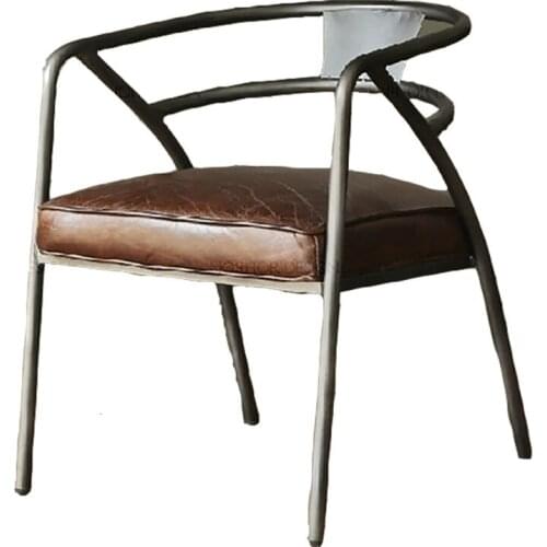 Leisure loft iron dining chair cafe hotel creative chair home office chair computer chair chair