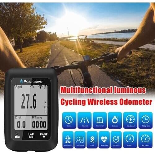 Bicycle Bike Wireles GPS Code Table Speedometer Road MTB Digital LCD Computer Meter Multifunctional Luminous Cycling Equipment