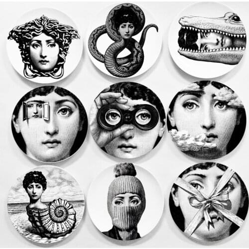 High Quality China Milan Abstract Design Style Room Decoration Hanging Dishes Wall Plates