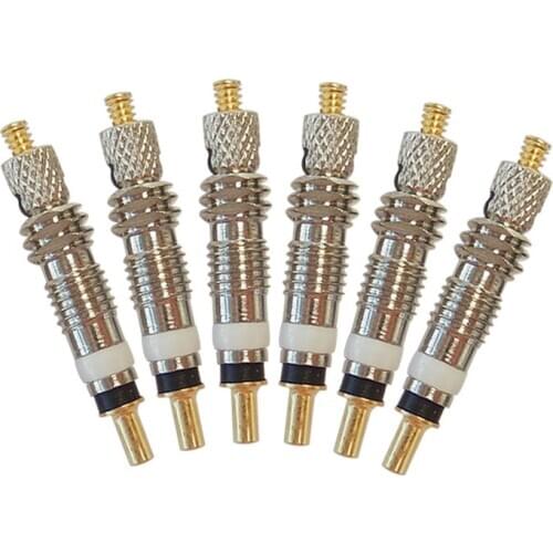 10pcs Presta Valve Brass Core Bicycle Tubes Repair Parts Presta To Schrader Tire Air Valve Cores For Tubeless Road Bike MTB Bike