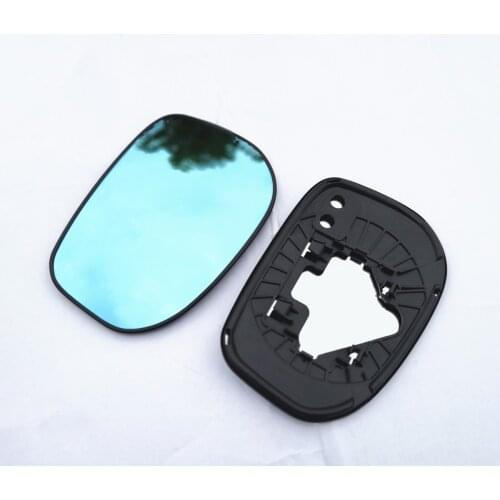 2pcs Blue Wing Mirror Glass Heated Angle Wide Glare Proof LED Turn Signal Lamp for Honda Fit Jazz 2008 2009 2010 2011 2012 2013