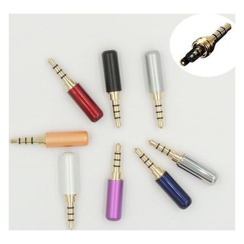 20pcs 3.5mm Audio Jack with Belt Clip Gold-plated 3Pole Male Adapter Earphone Plug For DIY Stereo Headphone
