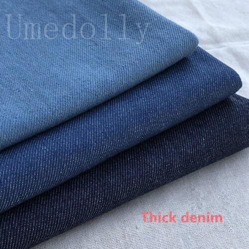 3 Color Full Cotton Thick Denim Cloth Fabric For Sewing Blyth BJD Doll Clothes Dress Handmade DIY Doll Clothes Material 50*75cm
