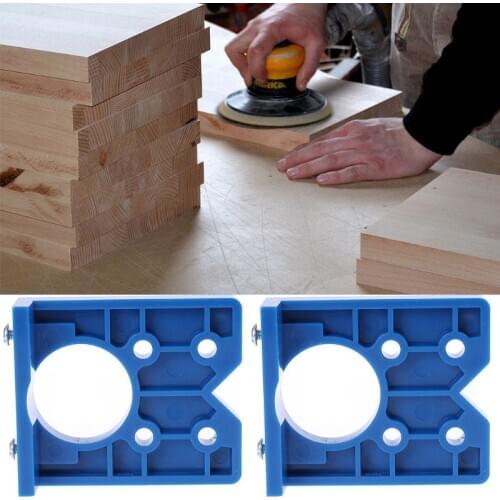 35mm DIY Locator Accurate Woodworking Mounting Hinge Drilling Jig Guide Door Hole Opener Concealed Cabinet Accessories Tool For