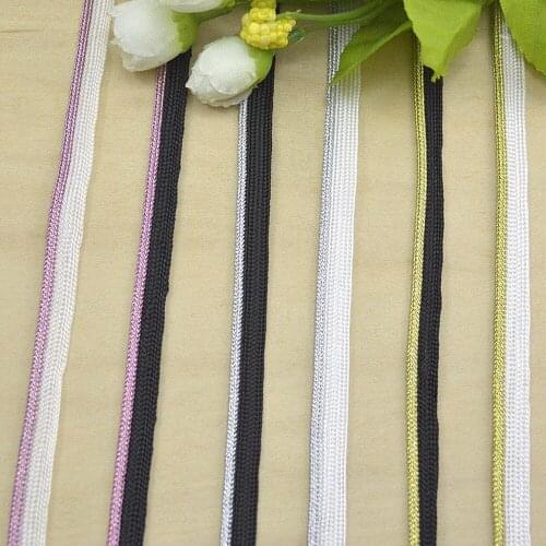 5Meters Black White Ombre Braided Pink Gold Silver Piping Lip Cord Trim Pillow Cushion Trim Upholstery Edging Trim Bed Sewing