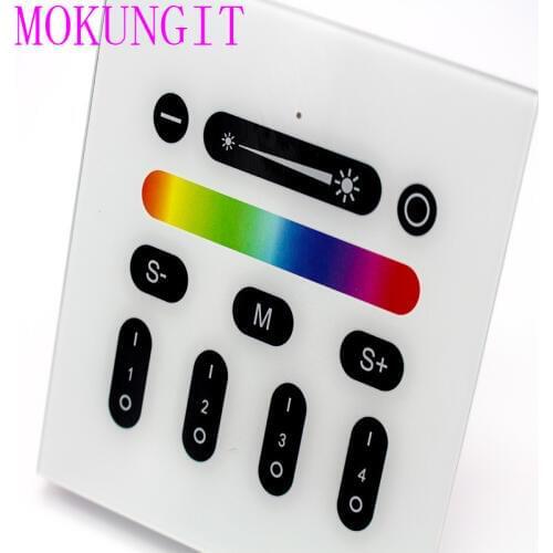 5pcs Mi light 2.4G 4-Zone Touch Screen RGB RGBW Led Controller Wireless RF Remote Controller for Mi Light Led Bulb Led Strip