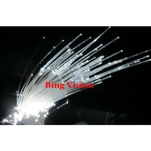 Promotion , 200 pcs x0.75mm plastic fiber x 2meter Pure white color led fiber optic star ceiling kit