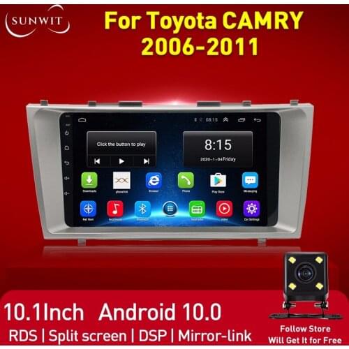 For TOYOTA Camry 2006-2011 2Din Car Radio Android Multimedia Player Autoradio Stereo Receiver GPS Navigation WIFI Mirror Link 4G