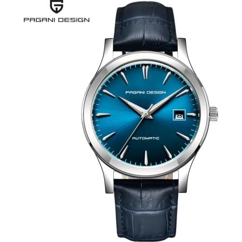 Brand Mens Watches PAGANI DESIGN New Classic Male Automatic Mechanical Business Calendar Waterproof Clock Luxury Leather Strap