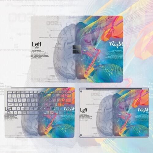 Laptop Skins for Surface Book 3 13.5" 15" Creative Brain Texture Vinyl Skin Sticker for Surface Laptop 3 13.5" 15" Shell Skins