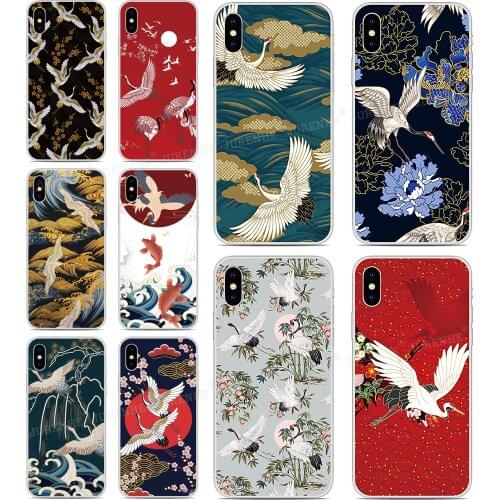 Print Vintage Crane TPU Soft Silicone Phone Case For Google Pixel 5 5XL 4XL 2 3 4 4A 4G 5G 3A XL 2XL 3XL Lite Cover Case Fundas