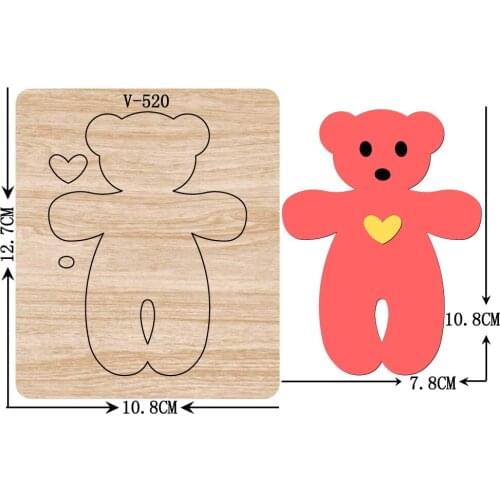 DIY New Bear wooden dies cutting dies for scrapbooking /Multiple sizes /V-520