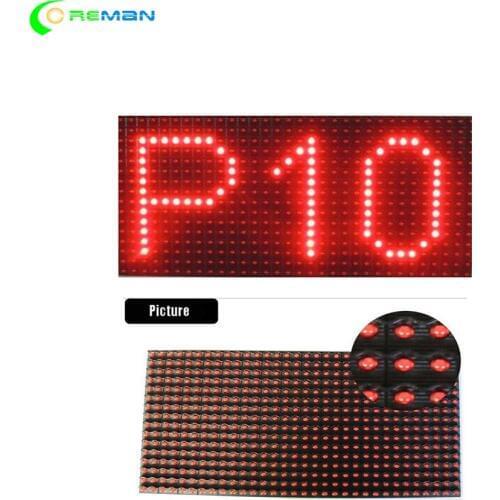 Red LED sign panel P10 Outdoor LED Display text message semioutdoor
