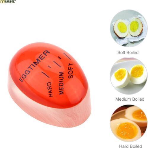 1PC Egg Timer Kitchen Supplies Egg Perfect Color Changing Perfect Boiled Eggs Cooking Helper OK 0246