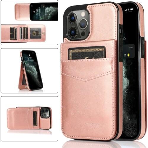 Multifunction Leather Card Holder Case For iPhone 12 11 Pro Max X XR XS 7 8 Plus SE 2020 Case Flip Wallet Stand Etui Back Cover