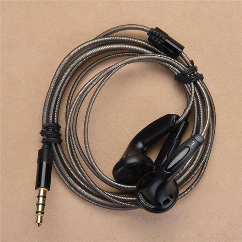 Mobile Phone Wired In-ear Earphones MX500 HiFi Heavy Bass Flat Head Earphone Earbuds with Mic for Computer PC Music Player