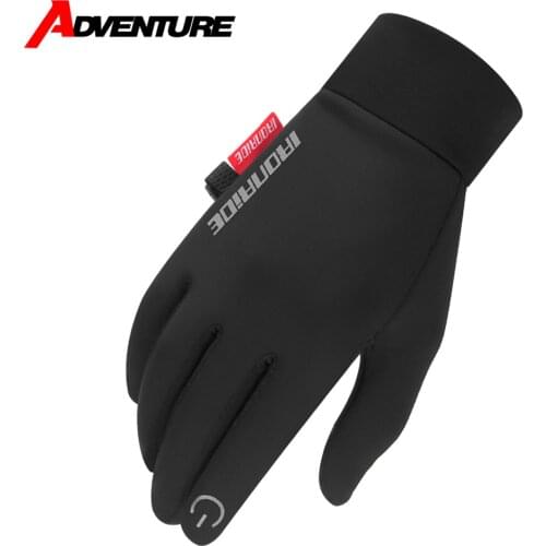 Guantes Moto Cold-proof Motorcycle Gloves Winter Warm Fleece Lined Gloves Touch Screen Waterproof Motorcycle Full Finger Gloves