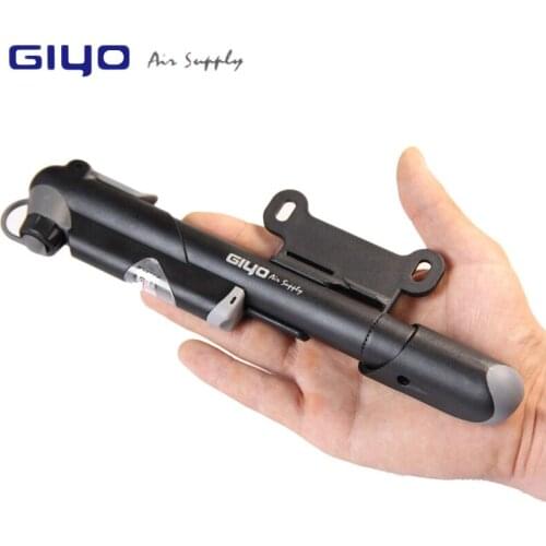GIYO AV/FV Valve Bike Pump Adaptors MTB Road Bicycle Pump With Gauge Mini Cycling Pump Presta Schrader Tire Bicycle Air Inflator